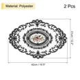thumbnail image 2 of REGALWOVEN Retro Lace Placemat Oval Embroidered Table Place Mats French Crochet Doilies Black, 2 of 7