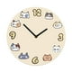thumbnail image 4 of Reloj de pared con diseño de gato, silencioso, redondo, fácil de leer, único, de madera, decorativo. 25 cm, 4 of 9