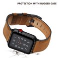 thumbnail image 3 of Compatible con Apple Watch Band 38-40 mm / 42-44 mm, correa de repuesto de cuero genuino compatible con Apple Watch Series 5/ 4/3 /2 /1 MFZFUKR 2033272-9, 3 of 8