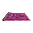 thumbnail image 2 of Ahgly Company Indoor Round Persian Purple Traditional Area Rugs, 4' Round, 2 of 4