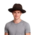 thumbnail image 3 of PULLIMORE Fedora Hats for Men & Women Wide Brim Felt Hat Dress Panama Trilby Hats, 3 of 8