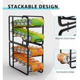 thumbnail image 3 of Hopper Stackable Can Organizer for Pantry  Can Organizer Storage Rack  4 Pack Can Food Organizer  Beverage Storage Holder for Refrigerator  Cabinet Can Dispenser for Pantry, 3 of 9