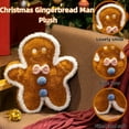 thumbnail image 2 of Cartoon Gingerbread Man Plush Doll Pillow Christmas Gingerbread Plush Toy Christmas Birthday Gifts Decor, 2 of 6