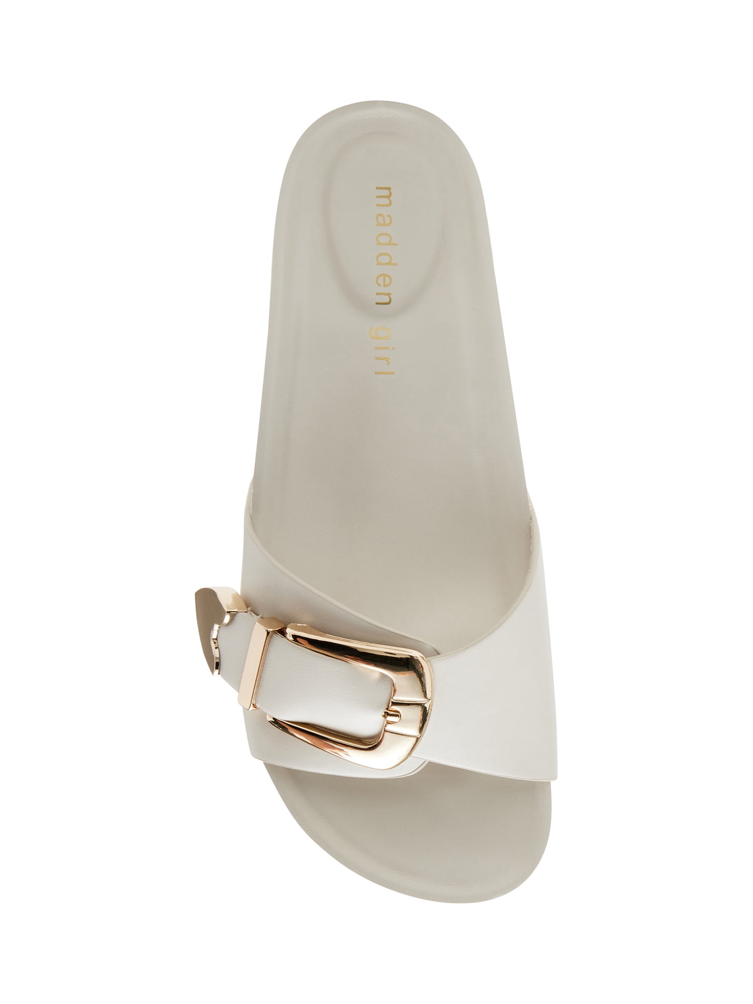 Madden Girl Women's Brookk Slide On Buckle Sandal