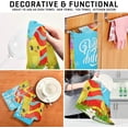 thumbnail image 4 of Easter Holiday Kitchen Dish Towels Set of 6 Absorbent Hand Towels, Lint-Free 18"x28" Eggs Chicks Butterfly Fast Drying Hanging Dishcloths for Cooking Baking Home Clean, 4 of 7
