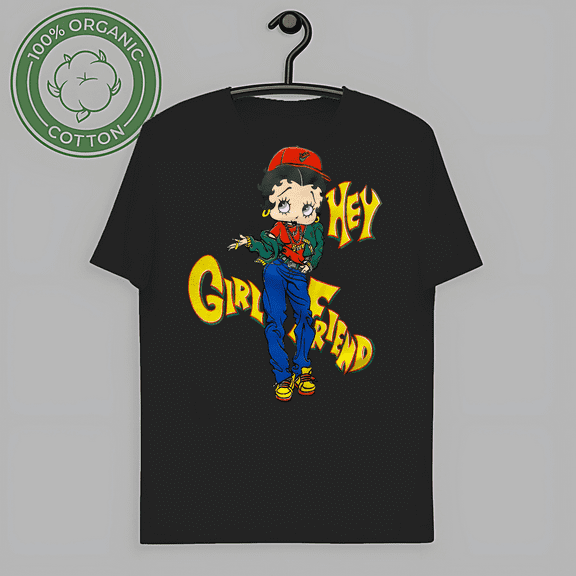RARE Vintage 90s Betty Boop Hey Girlfriend Cartoon T Shirt Size L-TH57066