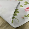 thumbnail image 5 of Ambesonne Floral Place Mats Set of 4, Vintage Rose Petals Leaf, Standard Size, Pale Pink Khaki, 5 of 6