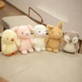 thumbnail image 3 of 20cm Fluffy Long Plush Kawaii Chicken&Pig&Owl&Mouse Plush Toy Soft Cartoon Animals Foxes&Dog&Sheep Stuffed Doll Accompany Toys, 3 of 10