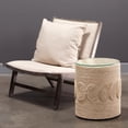thumbnail image 2 of Jamie Young Barbados Oval Corn-Straw Side Table, 2 of 5
