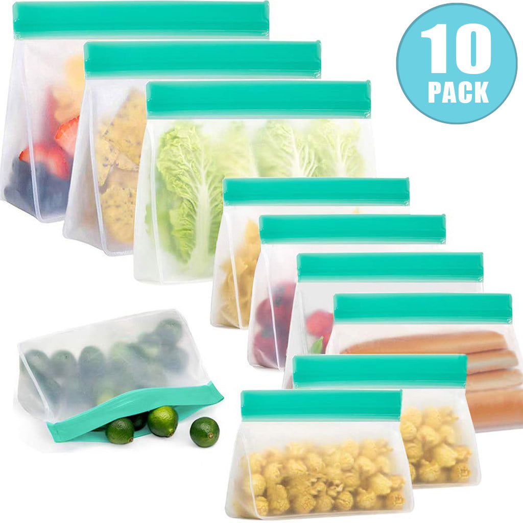 【JCXAGR】Reusable Storage Bags Ziplock Lunch Bags for Food Marinate Meat ...