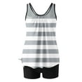 thumbnail image 5 of NSLGXD 2025 Two Piece Womens Tankini Swimsuits Modest Tankini Bathing Suit Color Block Swim Tank Tops with Boyshorts Tummy Control Swimwear Womens Tankini Swimming Suits, 5 of 6