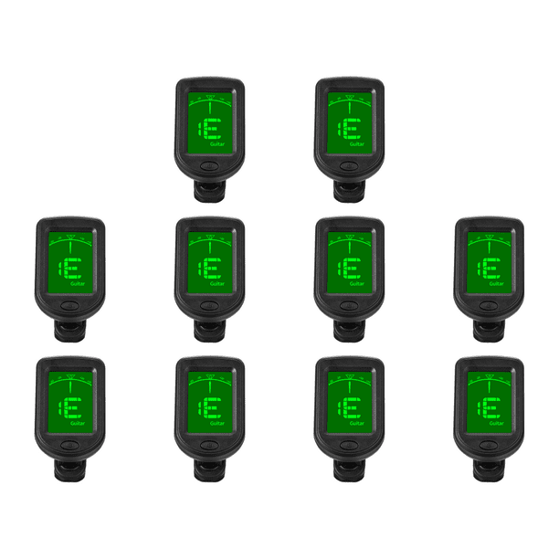 Afinador Guitarra Pantalla LCD Con Clip Batería Botón 3V Cromático