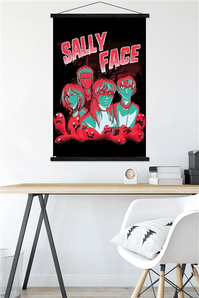 Sally Face - Shadows Wall Poster with Magnetic Frame, 22.375" x 34"