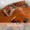 thumbnail image 4 of Cal King 4 Piece Bedding Set African Black Woman Ethnic Style Soft Breathable Duvet Cover and Pillowcase,Retro Orange Gradient Duvet Cover Set Washable Bed Sheets for Bedroom Dormitory Guest Room, 4 of 9