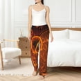 thumbnail image 6 of Lsque Tennis Racket In Fire Print Women's Pajama Pants, Lounge Pant - Comfortable Home Wear,Elastic Waistband, Stylish Design-X-Large, 6 of 9