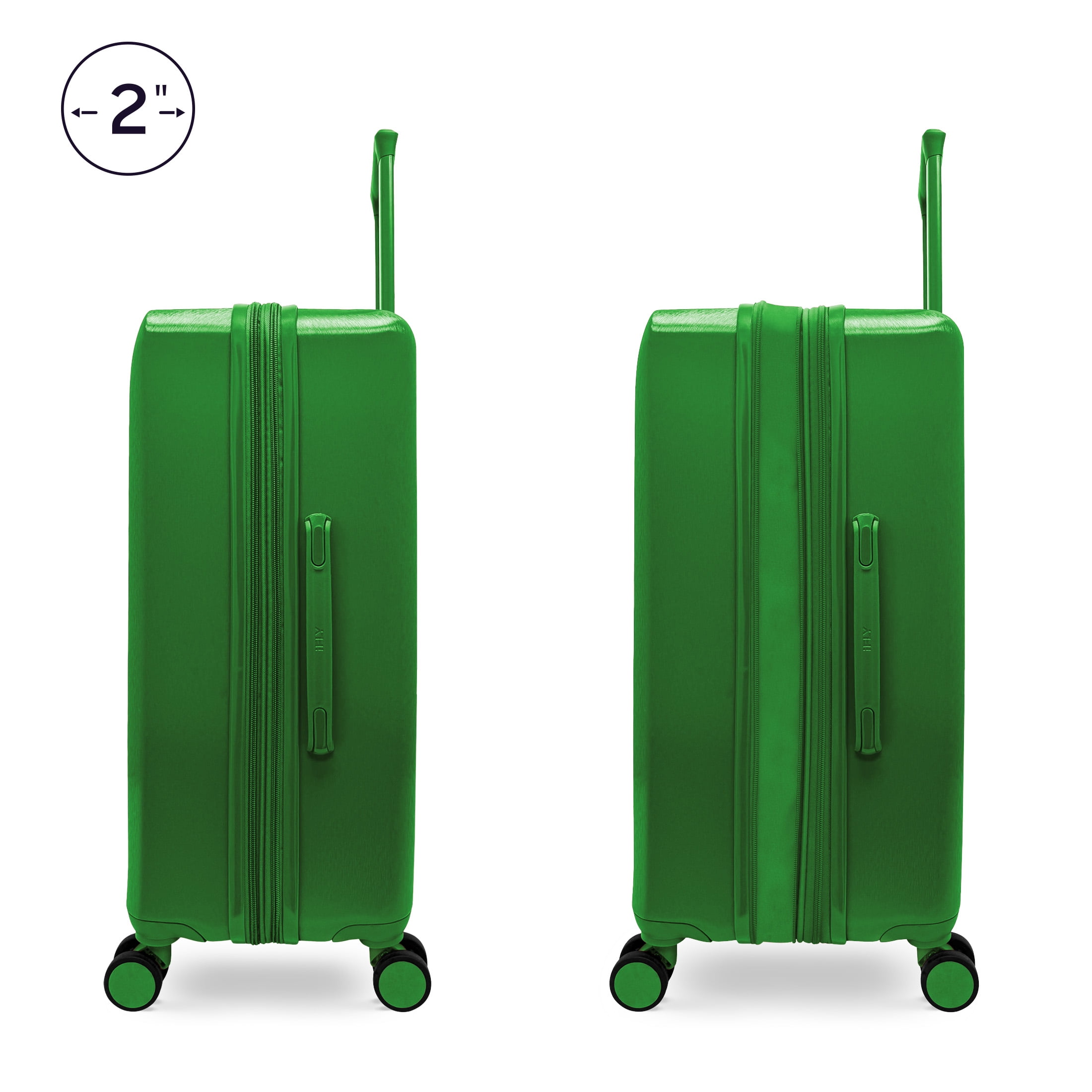 iFLY Volt 20" Expandable Hardside Spinner Carry-On Luggage, Hunter Green