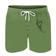 thumbnail image 4 of Mens Casual Pantalones Cortos en Forma de Corazón Impreso Cordón Bolsillo Playa, Poliéster Spandex para Primavera Verano Al Aire Libre Y Diario, 4 of 8