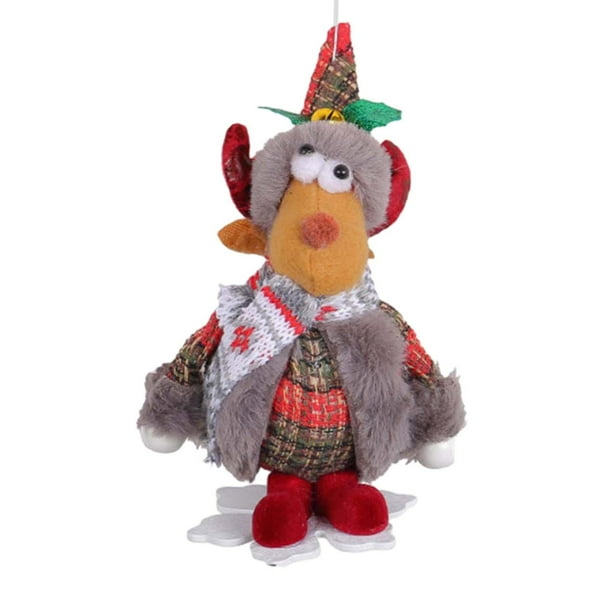 Adorno navideño con colgante de muñeca para árbol de Navidad, decoración para árbol de Navidad. ciervo 9x6x14cm