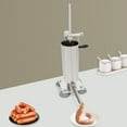 thumbnail image 2 of Sausage Stuffer Stainless Steel Manual Sausage Maker , 3.5L 8LBS Vertical Meat Sausage Stuffer Machine with 8 Filling Tubes Attachment for Commercial Kitchen and Home Use, 2 of 18