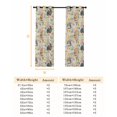 thumbnail image 6 of Happy Easter Blackout Curtains for Bedroom, Spring Watercolor Rabbits Eggs Flower Beige Thermal Insulated Kitchen Drapes with Grommets, Light Blocking Window Treatment, 2 Panels 52" x 84", 6 of 7