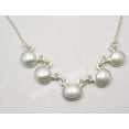 thumbnail image 2 of SilverStarJewel 925 Pure Silver Aaa Fresh Water Pearl Made In India Necklace 16.8" Artisan, 2 of 2