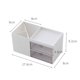 thumbnail image 5 of Caja de almacenamiento Caja de almacenamiento de escritorio de dos cajones (azul) Sailing Electrónica, 5 of 5