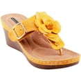 thumbnail image 1 of GC SHOES Womens Flora Flower Thong Sandals, 1 of 5