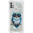 thumbnail image 3 of Phone Case for Moto G30,Case for Moto G10,Case for Moto G20,Crystal Bling Quicksand Effect TPU Bumper Four Corners Protection Case for Moto G30/G10/G20,YBDT Owl, 3 of 14