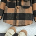 thumbnail image 4 of Edvintorg 12M-5T Plaid Boys Shirts Kids Toddler Flannel Shirt Jacket Long Sleeve Shacket Baby Boys Girls Fall Shirt Coat Outwear Children Clothing, 4 of 7