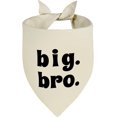 thumbnail image 2 of Big Brother Dog Bandana Beige XLarge 1PCS, Adjustable Triangle Scarf, Pregnancy Announecment, New Baby for Family., 2 of 6