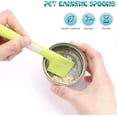 thumbnail image 4 of 3 PCS Pet Food Can Spoon Pet Food Mixing Spoons Silicone Food Canned Scoop Mini Spatula Food Can Spoon for Dogs and Cats(Pink+Grey+Green), 4 of 5