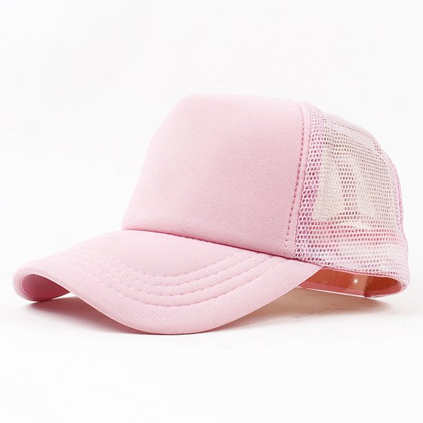 Factory price! Free Custom LOGO Design Personality DIY Trucker Hat Baseball Cap Men Women Blank Mesh Adjustable Hat Adult gorras55-60cm&print logo Gao Jinjia LED
