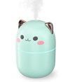 thumbnail image 1 of Mini Humidifier, Small Cute Humidifier for baby, Cool Mist Humidifiers for Plants, 250ml Car Humidifier with Auto Shut-off, 2 Mist Modes Air Humidifiers with Night Light for Travel, Indoor (Green), 1 of 6