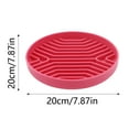thumbnail image 2 of Slow Food Bowls Cat Training Placemat Silicone Feeding Mat for Dogs Distracted Licking Slow Eating Pet Bowl Bath Cutlery, 2 of 4