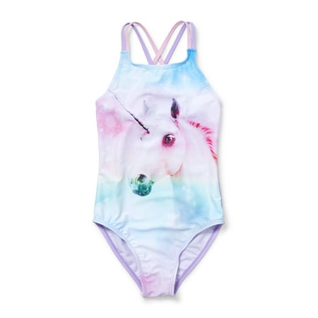 Pegasus One-Piece Swimsuit (Little Girls & Big (Best Place For One Piece Swimsuits)