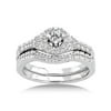 14kt-w-bridal Ring 1/2 Cts