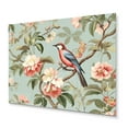 thumbnail image 2 of Designart "Chinoiserie Featuring Birds and Peonies XII" Peonies Metal Wall Art, 2 of 5