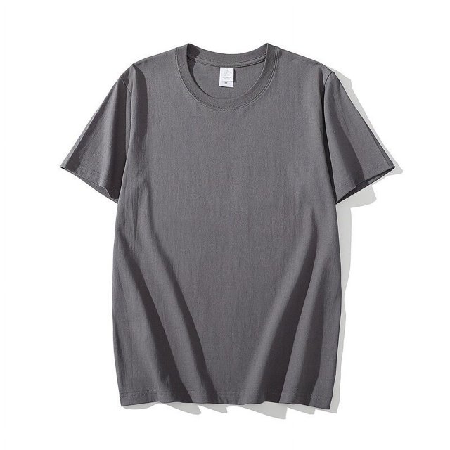 Camiseta de algodón para hombre, camisa de manga corta de Color puro, ropa de verano, 2021