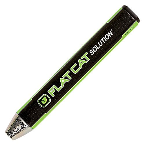 Lamkin New Flat Cat Solution Big Boy Weighted Black/Lime Putter Grip