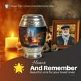 thumbnail image 5 of Yatskia Night Campfire Small Cremation Keepsake Urns for Human Ashes Adult Male and Female, Medium Funeral Burial Urn for Adult Ash, (Monar 10 Inch and 3 Inch), 5 of 8