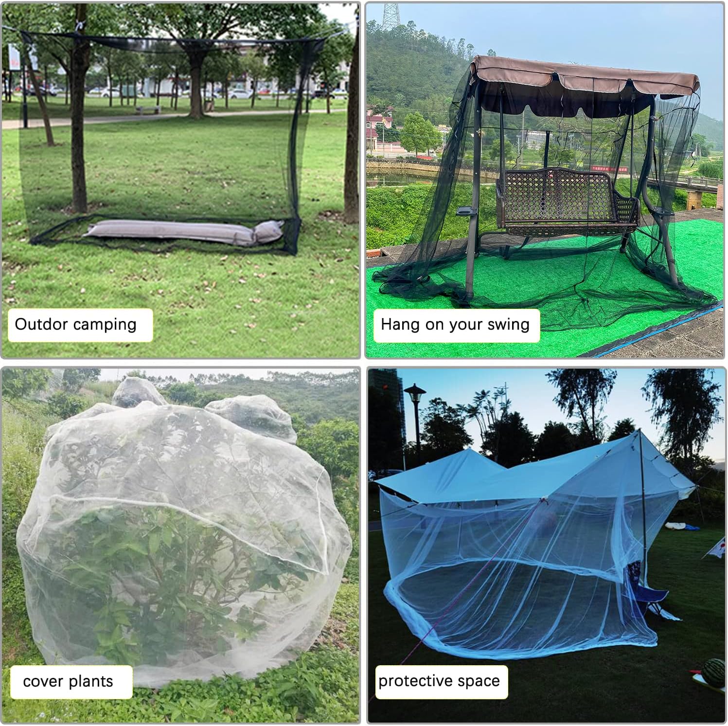 Bed Cover, Full Bed Curtain, Courtyard Mosquito Net Curtain, Indoor and Outdoor Mosquito Net, Gothic Black Bed Cover, Halloween Decorative Mesh Canopy Curtain