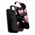 thumbnail image 3 of Rose Gold Glitter Heart Rose Flower iPhone Case Compatible with iPhone 11/12/13/14/15/16 (Pro Max/Plus) for Women Valentine's Day Gift Romantic Decorative Protective Shell, 3 of 9