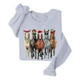 thumbnail image 6 of Christmas Horse Sweatshirts for Women 2025 Long Sleeve Crewneck Horses Graphic Sweatshirt for Horse Lovers Pullover Tops, 6 of 8