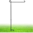 thumbnail image 2 of ESTTOP Soporte para bandera de jardín, poste engrosado, resistente, recto, de metal de primera calidad, soporte para bandera de jardín, resistente a la intemperie, bandera de jardín de temporada, band, 2 of 3