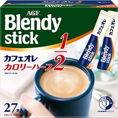 AGF Blendy Stick Cafe au Lait Calorie Half 27 sticks