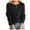 A Black, variant on Cardigan for Women Women's Cardigan Sweater Classic Crew Neck Button Collar Knit Front Open Women Cardigan Gold L