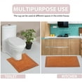 thumbnail image 4 of Home Weavers Luxury Collection 100% Cotton Reversible Bathroom Rug Set Machine Washable Bathroom Rug-17"x24", Bathroom Rug- 24"x40", Terracotta Color 2 Piece Bath Rug set, 4 of 7