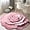 H, variant on Floral Plush & Diatomaceous Earth Floor Mat, 3D Visual Flower Shaped Diatom Mud Floor Rugs, Realistic Pattern Non-Slip Absorbent Mat for Bedroom, Kitchen, Living Room