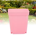 thumbnail image 6 of NFTIGB Plastic Square Plant Pot Planter 3.15 in / 8 cm with Tray Succulent Container Pink, 6 of 9