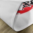 thumbnail image 5 of Ambesonne Japanese Place Mats Set of 4, Samurai Lettering Sun, Standard Size, Red Black, 5 of 6